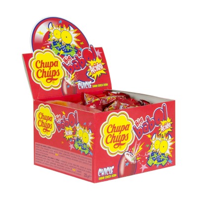 Chicle big babol cereza acida.