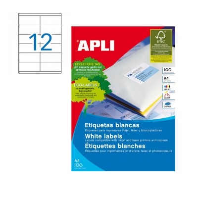 Etiqueta a4 105x48 de Apli.