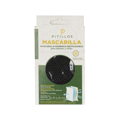 Mascarilla Negra Rejilla...