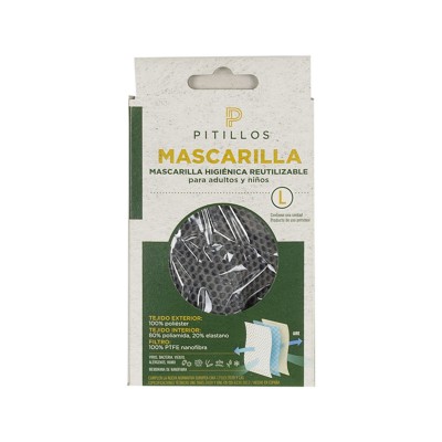 Mascarilla Gris Rejilla...