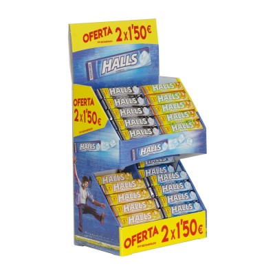 Expositor caramelos halls...
