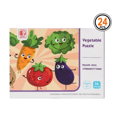 Puzzle Verduras con 24...