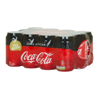 Coca cola zero lata.