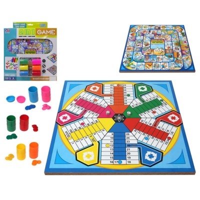 Juego de mesa con parchis,...