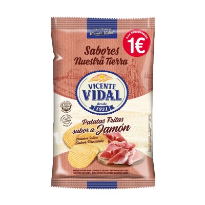 Patatas Jamón 100 gr. Vidal