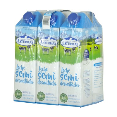 Comprar Leche Central Lechera Asturiana Entera 6 x 1L