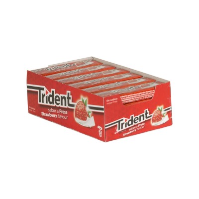 Chicle Trident fresa...