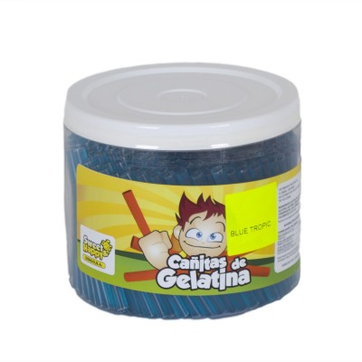 Cañitas Gelatina Blue...