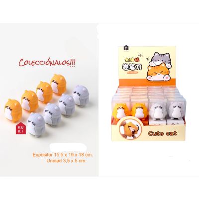 Caja 24 Tajalápiz Gato Roymart