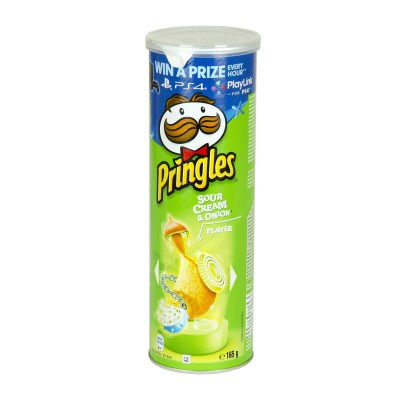 Pringles sour crean & onion.