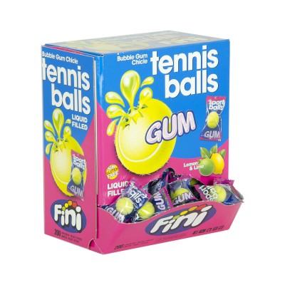 Chicle pelotas de tenis.