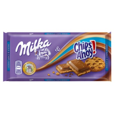 Chocolate milka chips ahoy.