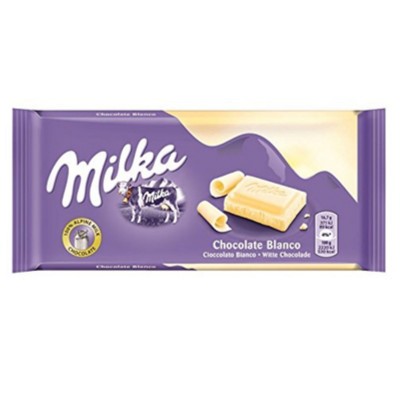 Chocolate Milka tab white.
