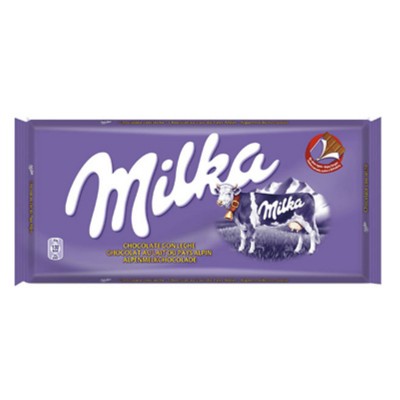 Chocolate Milka tab milk.