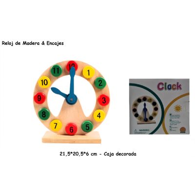 Reloj Madera 6046 Sort