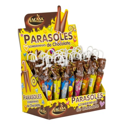 Paraguas de chocolate grande.