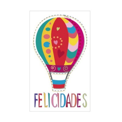 Etiqueta globo felicidades...