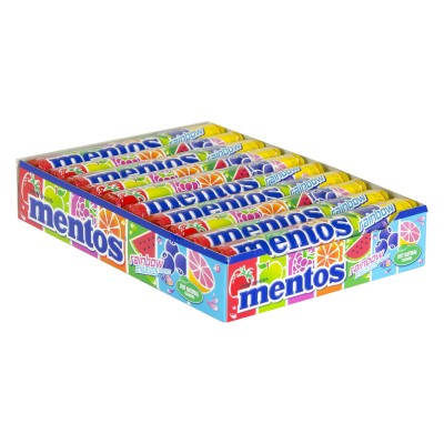 Caramelos mentos rainbow.