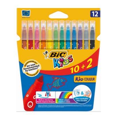Rotulador kid 10 + 2 de Bic.