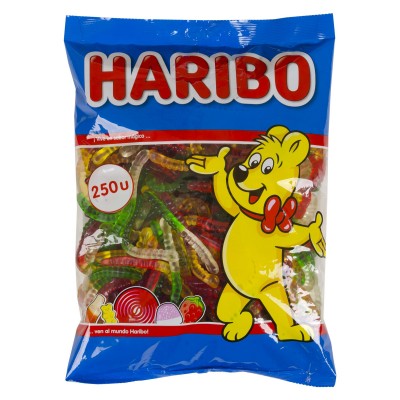 Gominolas gusanos brillo.