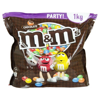 Chocolate M&m de chocolate.