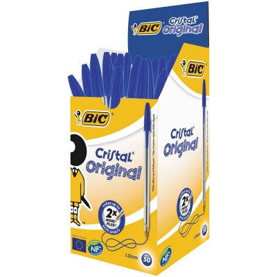 Bolígrafo Bic Cristal Azul...