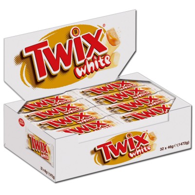 Chocolate Twix white.